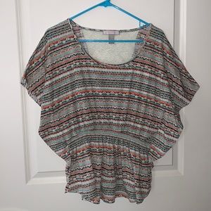 weavers brand aztec pattern blouse